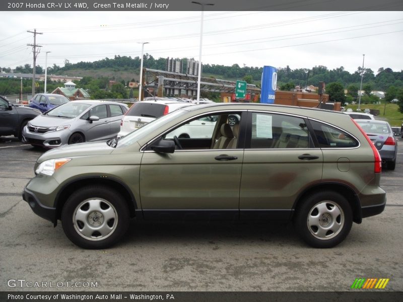 Green Tea Metallic / Ivory 2007 Honda CR-V LX 4WD