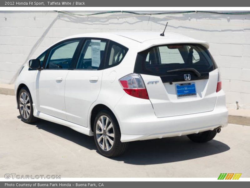 Taffeta White / Black 2012 Honda Fit Sport