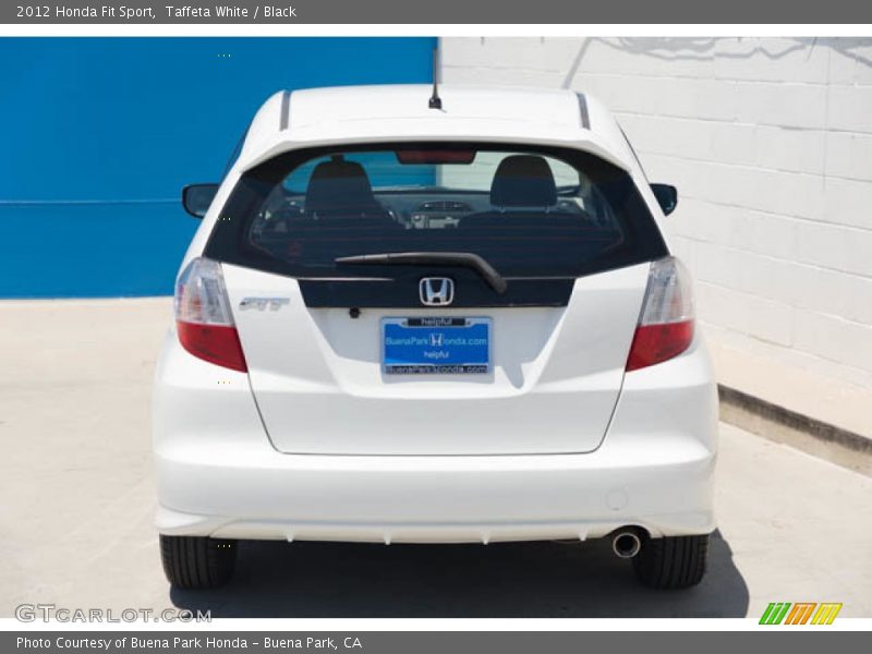 Taffeta White / Black 2012 Honda Fit Sport