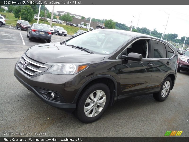 Kona Coffee Metallic / Black 2013 Honda CR-V EX AWD