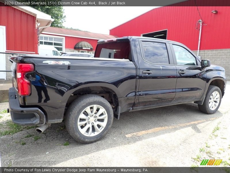 Black / Jet Black 2020 Chevrolet Silverado 1500 Custom Crew Cab 4x4