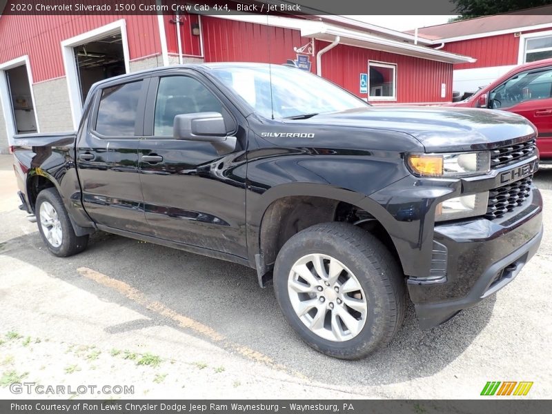 Black / Jet Black 2020 Chevrolet Silverado 1500 Custom Crew Cab 4x4