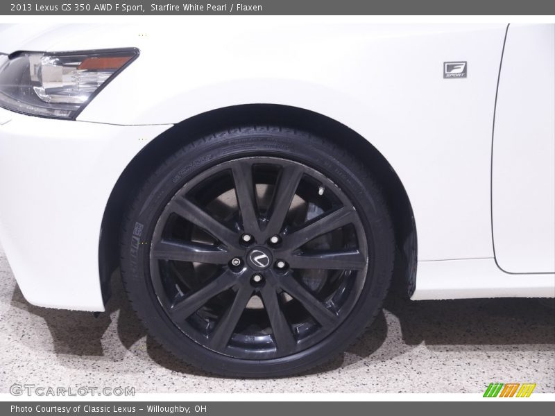 Starfire White Pearl / Flaxen 2013 Lexus GS 350 AWD F Sport