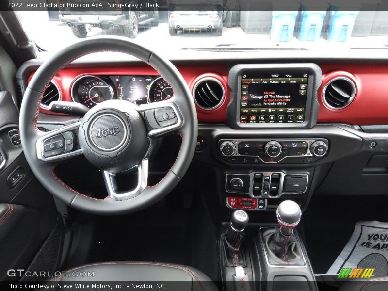 Dashboard of 2022 Gladiator Rubicon 4x4