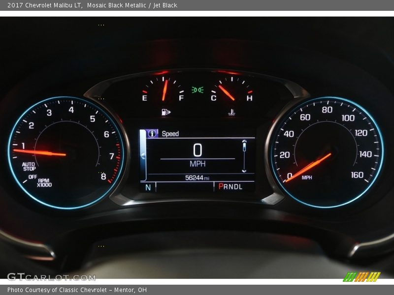 Mosaic Black Metallic / Jet Black 2017 Chevrolet Malibu LT