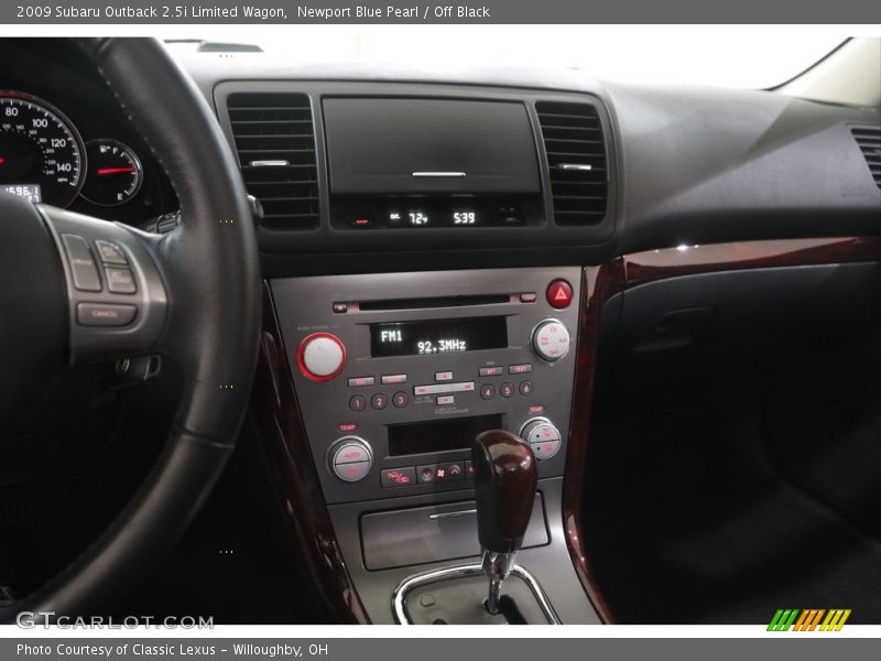 Newport Blue Pearl / Off Black 2009 Subaru Outback 2.5i Limited Wagon