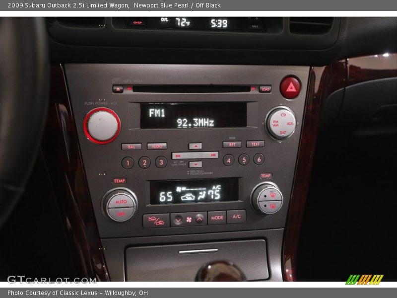 Newport Blue Pearl / Off Black 2009 Subaru Outback 2.5i Limited Wagon
