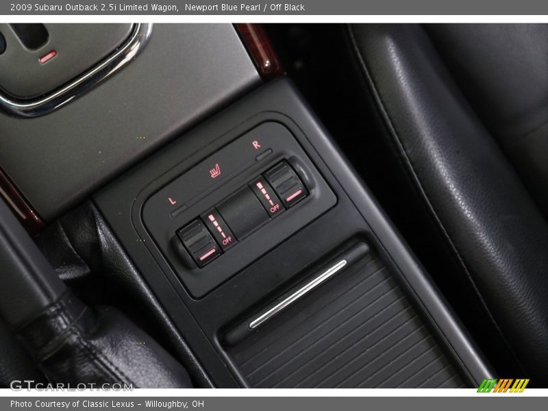 Newport Blue Pearl / Off Black 2009 Subaru Outback 2.5i Limited Wagon