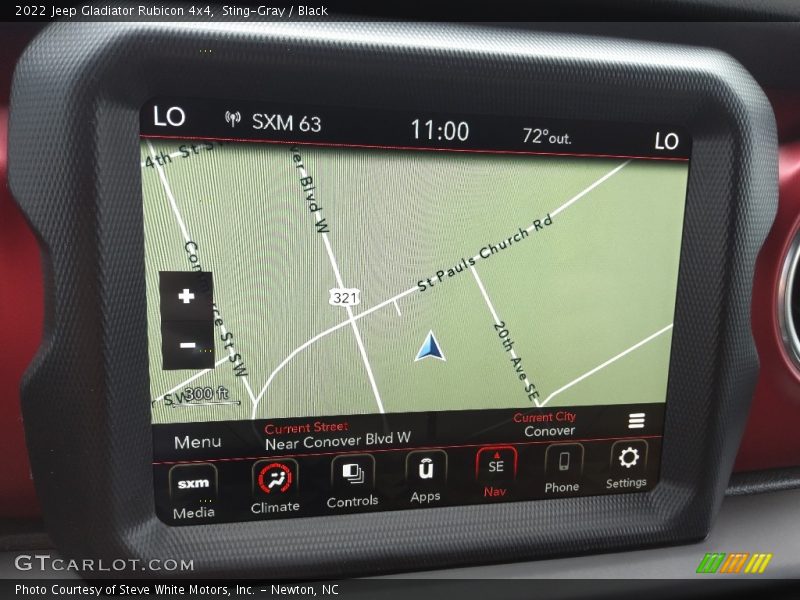 Navigation of 2022 Gladiator Rubicon 4x4