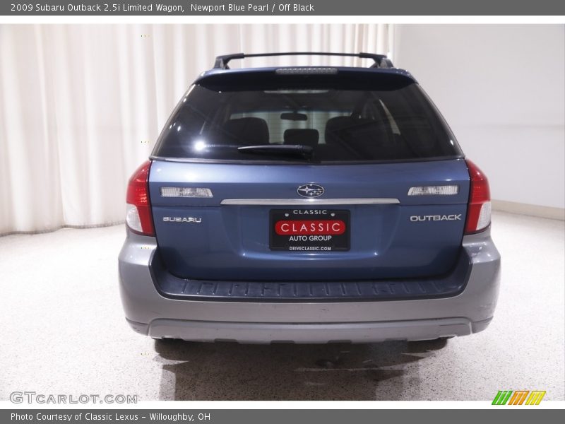 Newport Blue Pearl / Off Black 2009 Subaru Outback 2.5i Limited Wagon