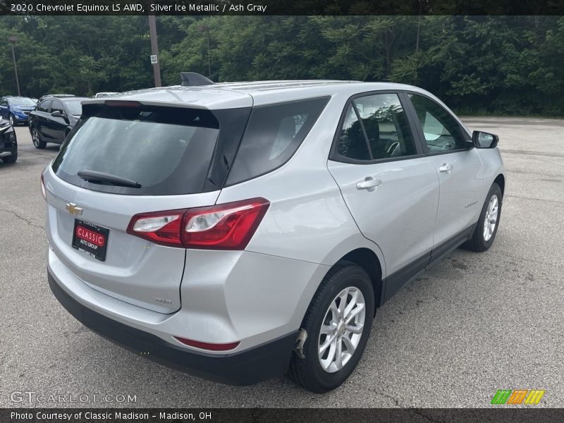 Silver Ice Metallic / Ash Gray 2020 Chevrolet Equinox LS AWD