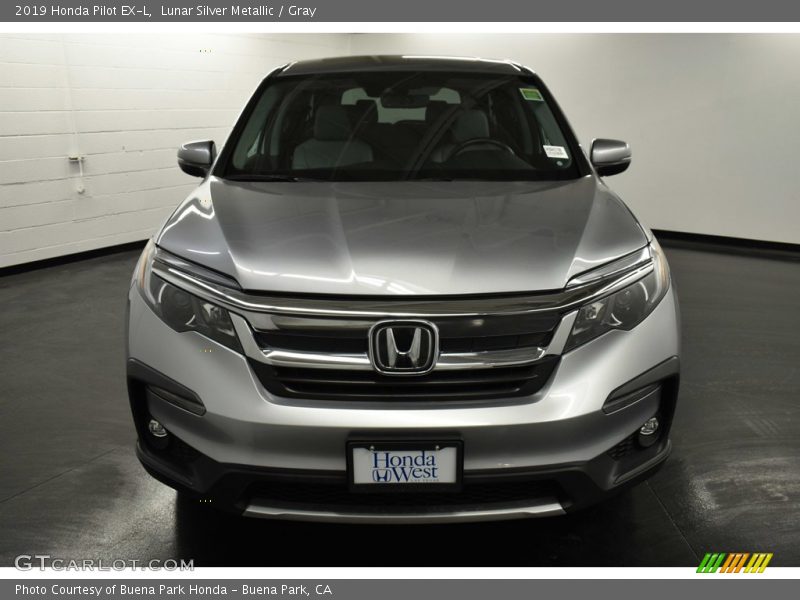 Lunar Silver Metallic / Gray 2019 Honda Pilot EX-L