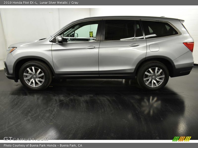 Lunar Silver Metallic / Gray 2019 Honda Pilot EX-L