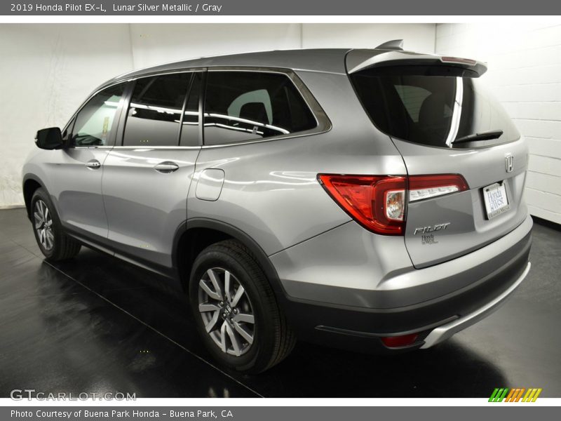 Lunar Silver Metallic / Gray 2019 Honda Pilot EX-L