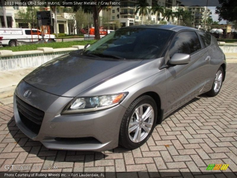 Storm Silver Metallic / Gray Fabric 2011 Honda CR-Z Sport Hybrid