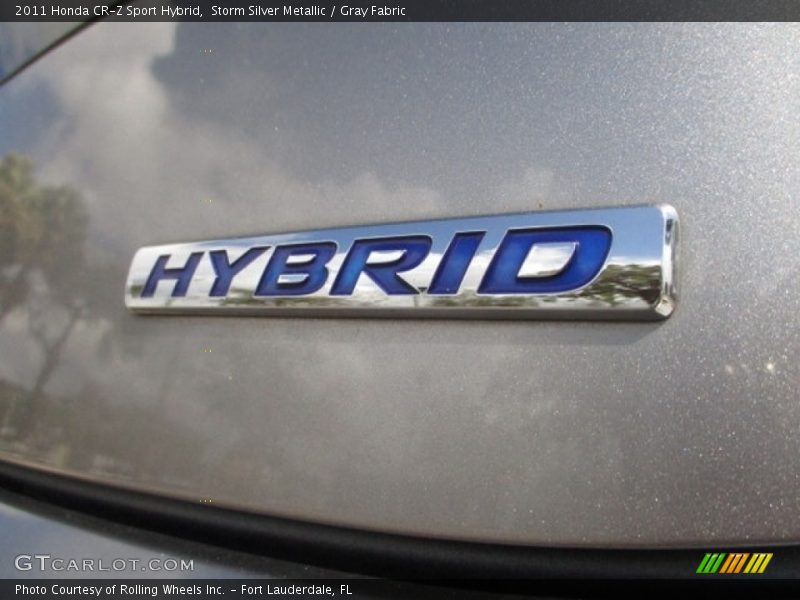 Storm Silver Metallic / Gray Fabric 2011 Honda CR-Z Sport Hybrid