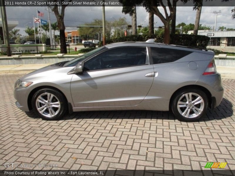 Storm Silver Metallic / Gray Fabric 2011 Honda CR-Z Sport Hybrid