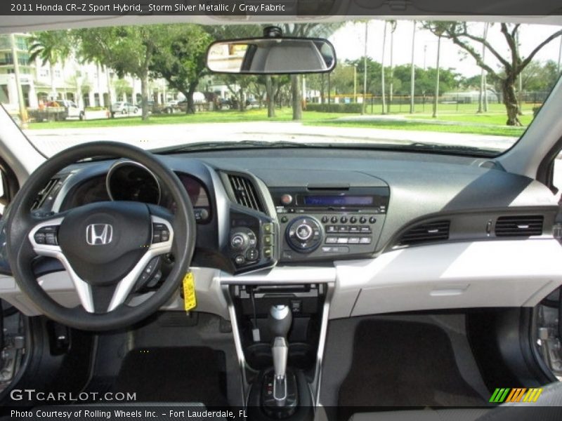 Storm Silver Metallic / Gray Fabric 2011 Honda CR-Z Sport Hybrid