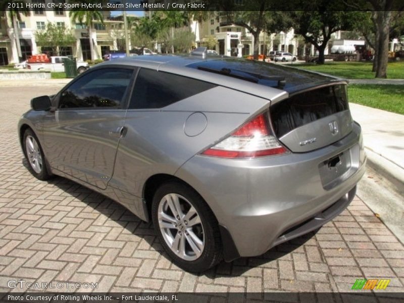 Storm Silver Metallic / Gray Fabric 2011 Honda CR-Z Sport Hybrid