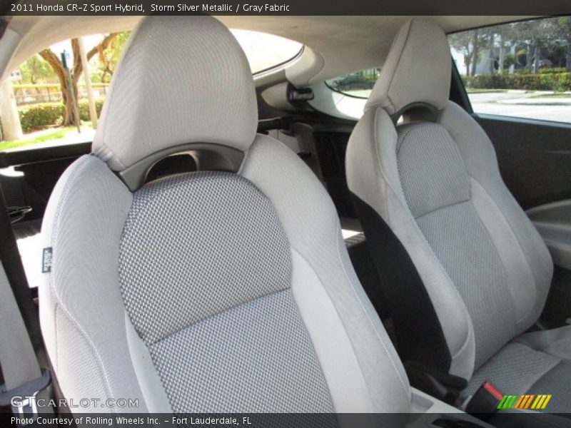Storm Silver Metallic / Gray Fabric 2011 Honda CR-Z Sport Hybrid