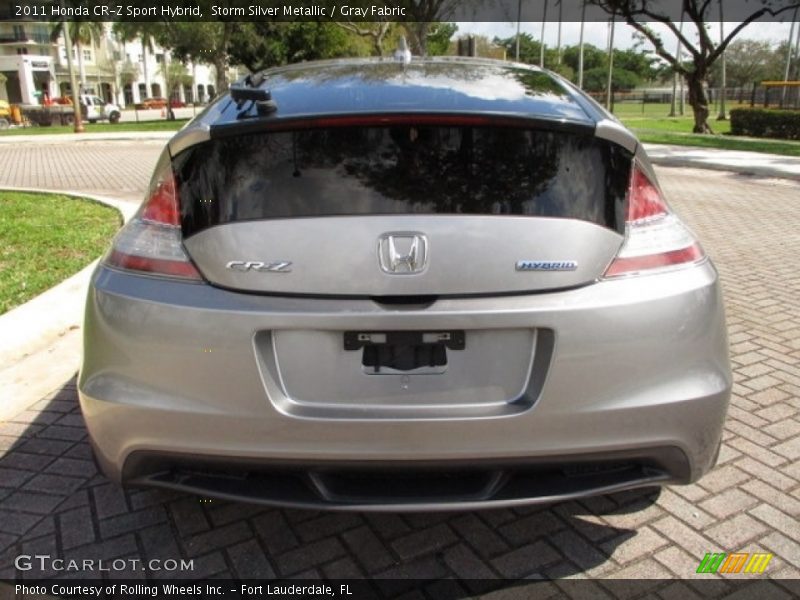 Storm Silver Metallic / Gray Fabric 2011 Honda CR-Z Sport Hybrid