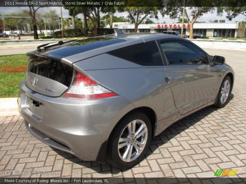 Storm Silver Metallic / Gray Fabric 2011 Honda CR-Z Sport Hybrid