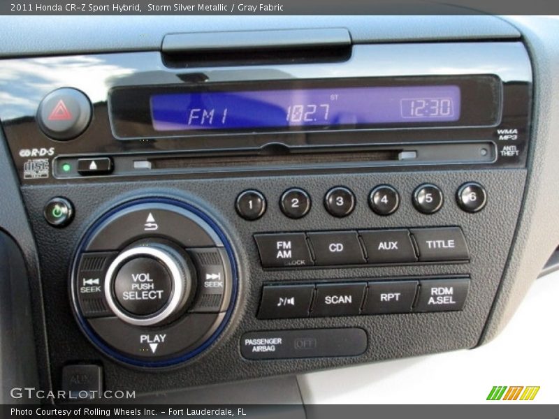 Storm Silver Metallic / Gray Fabric 2011 Honda CR-Z Sport Hybrid