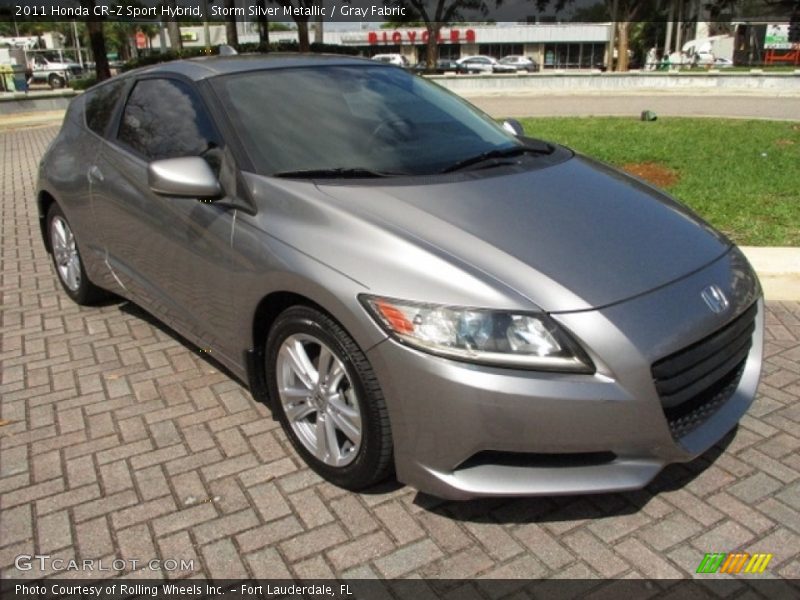 Storm Silver Metallic / Gray Fabric 2011 Honda CR-Z Sport Hybrid