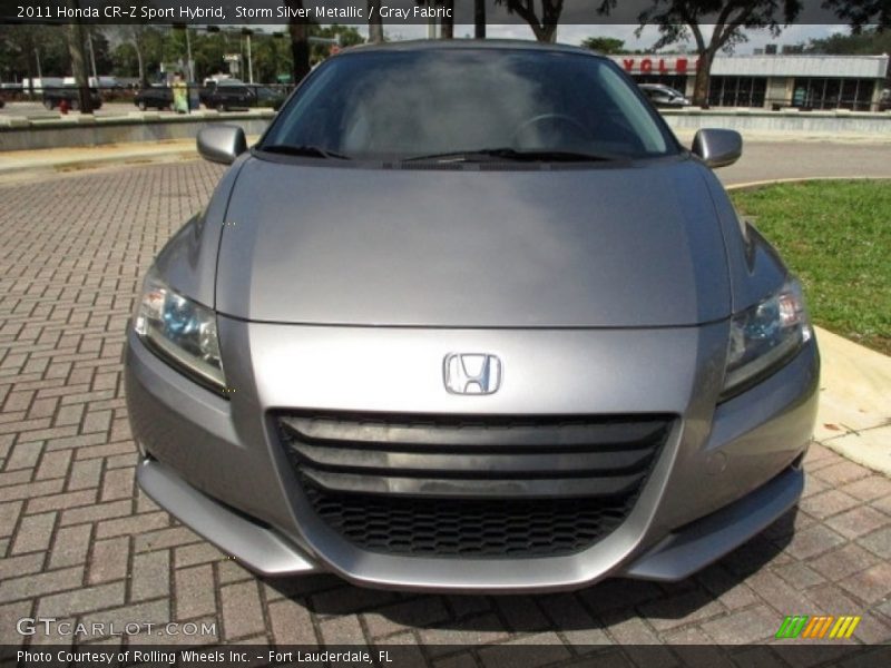 Storm Silver Metallic / Gray Fabric 2011 Honda CR-Z Sport Hybrid