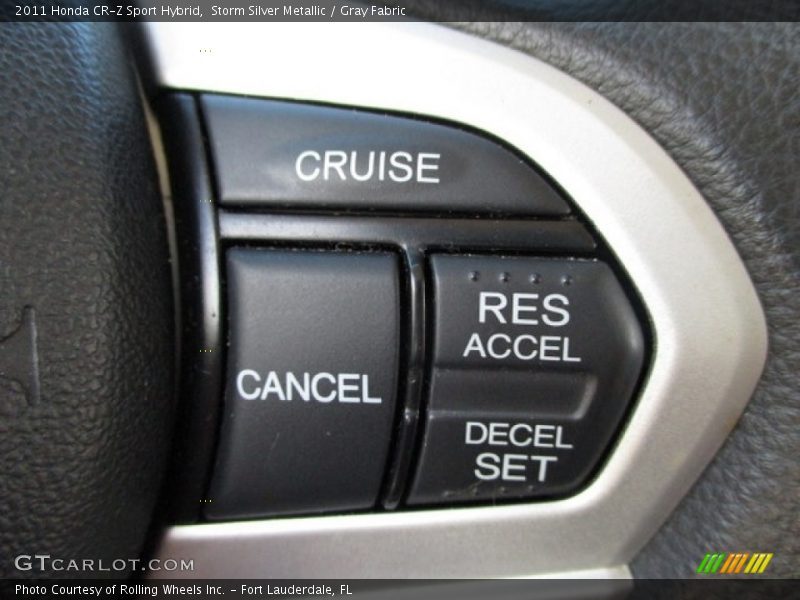 Storm Silver Metallic / Gray Fabric 2011 Honda CR-Z Sport Hybrid