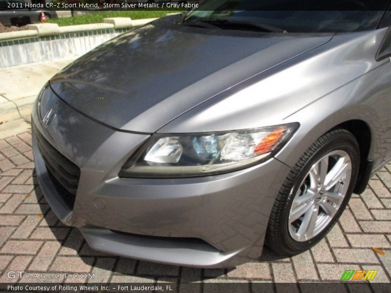 Storm Silver Metallic / Gray Fabric 2011 Honda CR-Z Sport Hybrid