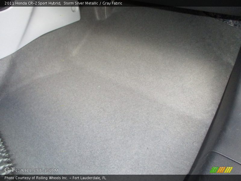 Storm Silver Metallic / Gray Fabric 2011 Honda CR-Z Sport Hybrid