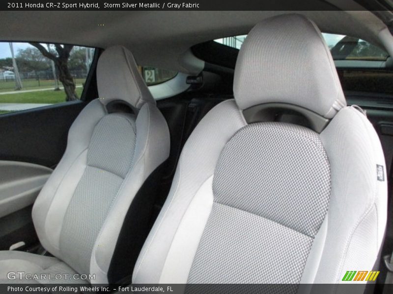 Storm Silver Metallic / Gray Fabric 2011 Honda CR-Z Sport Hybrid