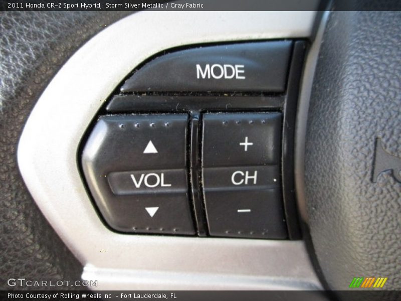 Storm Silver Metallic / Gray Fabric 2011 Honda CR-Z Sport Hybrid