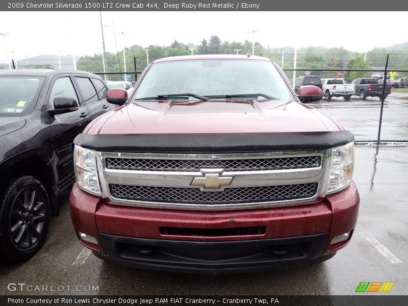 Deep Ruby Red Metallic / Ebony 2009 Chevrolet Silverado 1500 LTZ Crew Cab 4x4