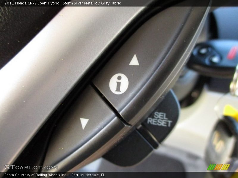 Storm Silver Metallic / Gray Fabric 2011 Honda CR-Z Sport Hybrid