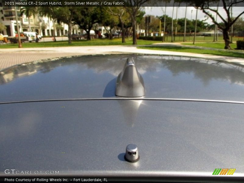 Storm Silver Metallic / Gray Fabric 2011 Honda CR-Z Sport Hybrid