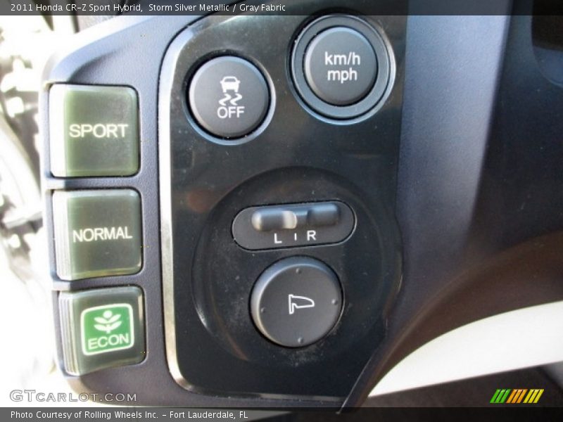 Storm Silver Metallic / Gray Fabric 2011 Honda CR-Z Sport Hybrid