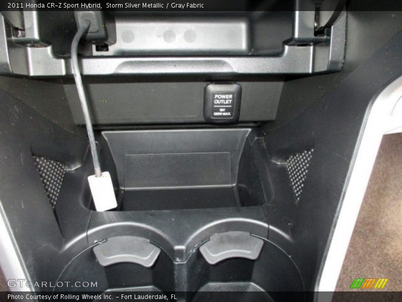 Storm Silver Metallic / Gray Fabric 2011 Honda CR-Z Sport Hybrid