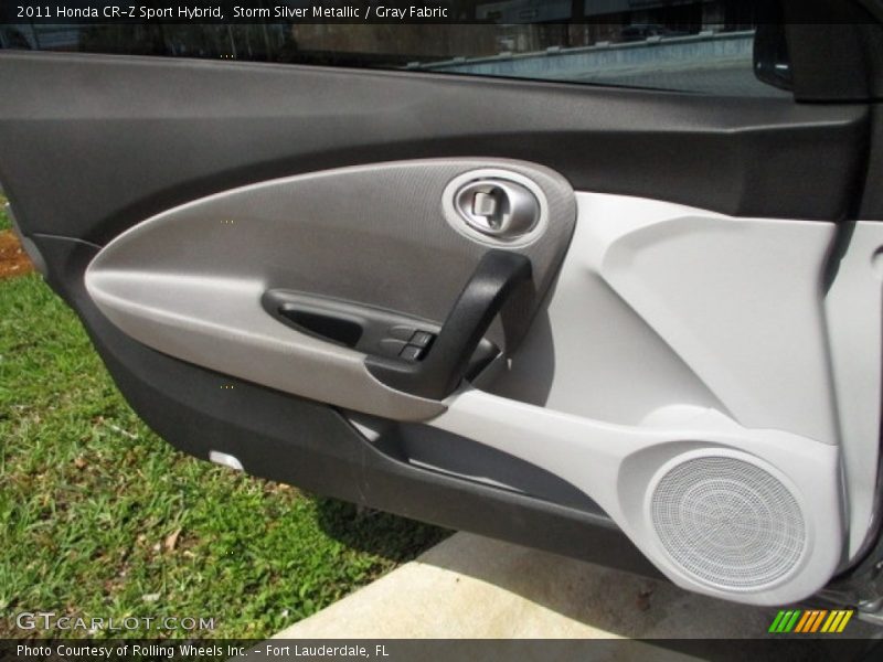 Storm Silver Metallic / Gray Fabric 2011 Honda CR-Z Sport Hybrid