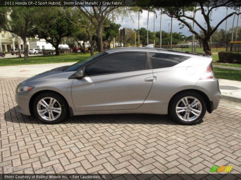 Storm Silver Metallic / Gray Fabric 2011 Honda CR-Z Sport Hybrid