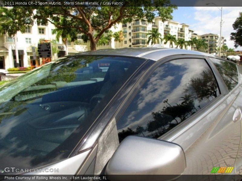 Storm Silver Metallic / Gray Fabric 2011 Honda CR-Z Sport Hybrid