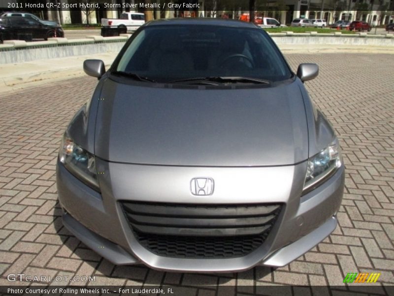 Storm Silver Metallic / Gray Fabric 2011 Honda CR-Z Sport Hybrid