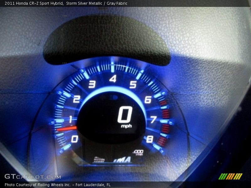Storm Silver Metallic / Gray Fabric 2011 Honda CR-Z Sport Hybrid