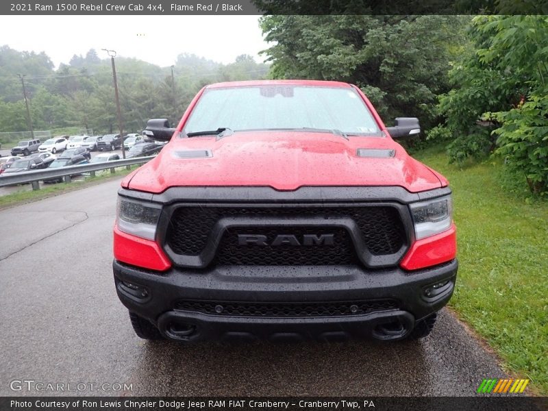 Flame Red / Black 2021 Ram 1500 Rebel Crew Cab 4x4