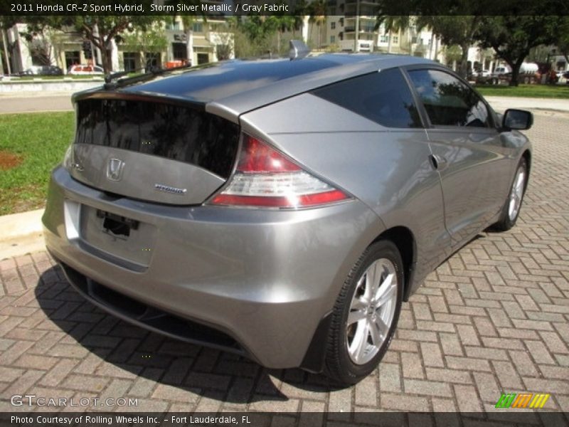 Storm Silver Metallic / Gray Fabric 2011 Honda CR-Z Sport Hybrid