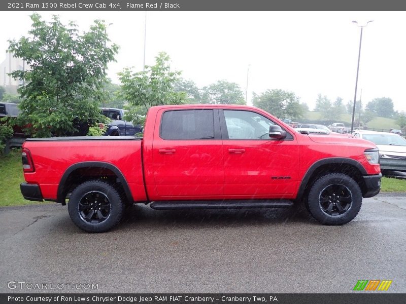 Flame Red / Black 2021 Ram 1500 Rebel Crew Cab 4x4