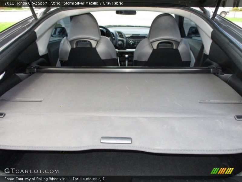 Storm Silver Metallic / Gray Fabric 2011 Honda CR-Z Sport Hybrid