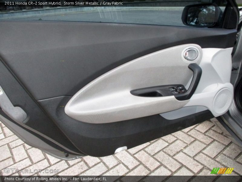 Storm Silver Metallic / Gray Fabric 2011 Honda CR-Z Sport Hybrid