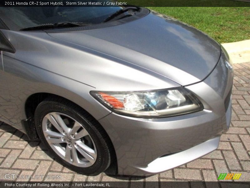 Storm Silver Metallic / Gray Fabric 2011 Honda CR-Z Sport Hybrid